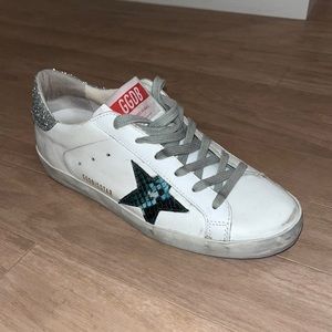 Golden Goose Superstar Python Glitter - 39 - Fits Like A 9